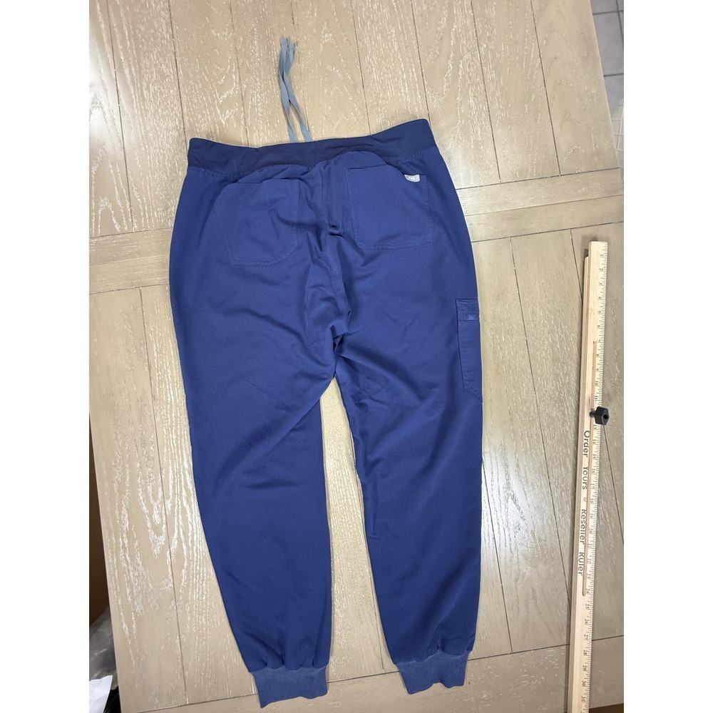 Figs Zamora Jogger Pants Womens Large Navy Blue Technical Collection Scrubs - Picture 8 of 9